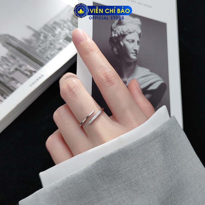 Nhẫn bạc nữ vòng vô cực Glint chất liệu bạc 925 thời trang phụ kiện trang sức nữ Viễn Chí Bảo N400176