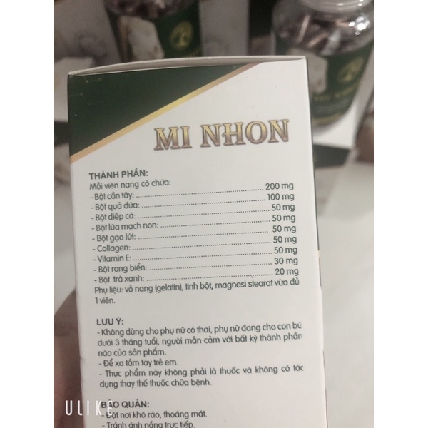 [ Deal sốc mua kèm slimvip ] Hộp 60 viên giảm cân Mi Nhon
