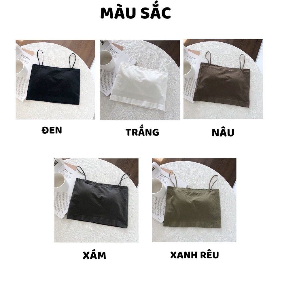 Áo Bra Nữ - Áo ngực Nữ không gọng nâng ngực dáng ngắn 2 dây gợi cảm cao cấp MÃ 1803