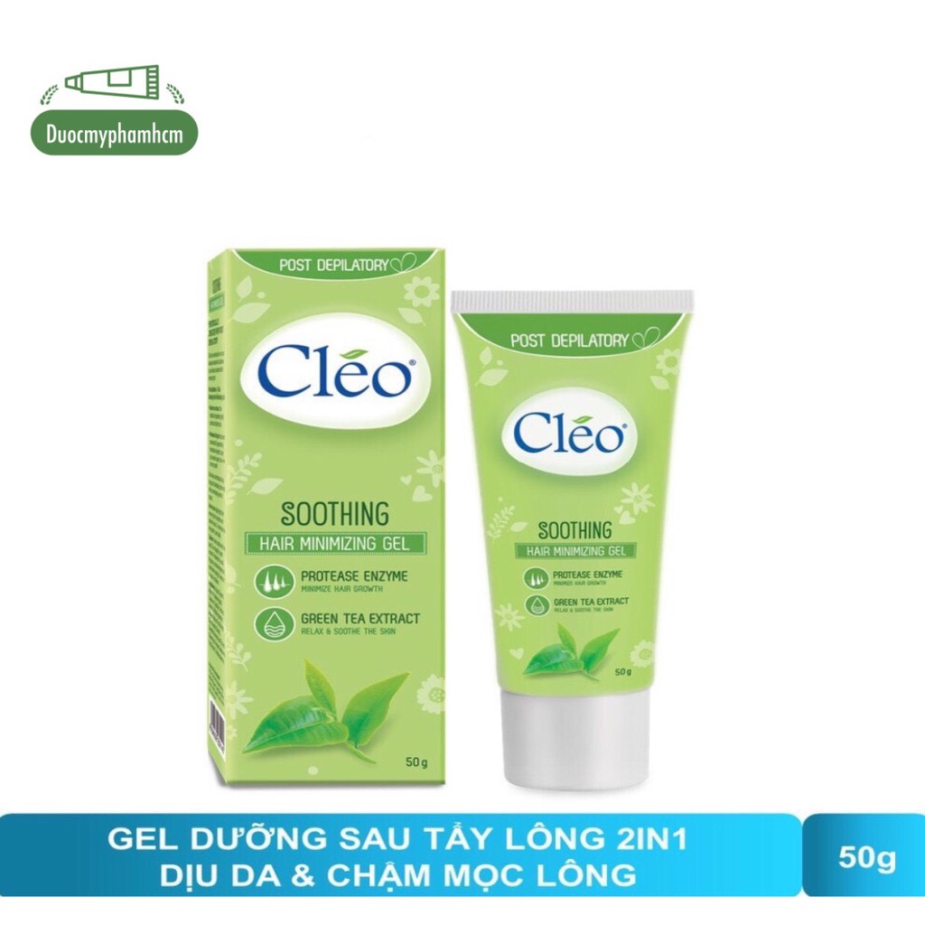 Gel làm dịu da sau tẩy lông Cléo - giúp chậm mọc lông 50g