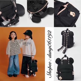 Balo zara mickey minnie đen cho bé trai,bé gái mẫu mới về