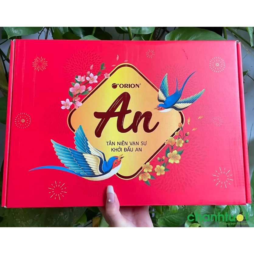 HỘP QUÀ TẾT ORION AN 2021 693.7G/ 976.7G- TẾT 2022 KÈM TÚI GIẤY