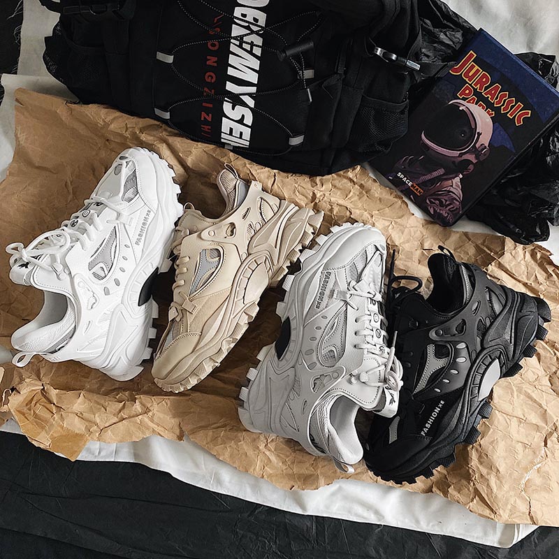 Giày thể thao sneakers nam phản quang D106, phong cách trẻ trung năng động, đế cao su non đi cực êm