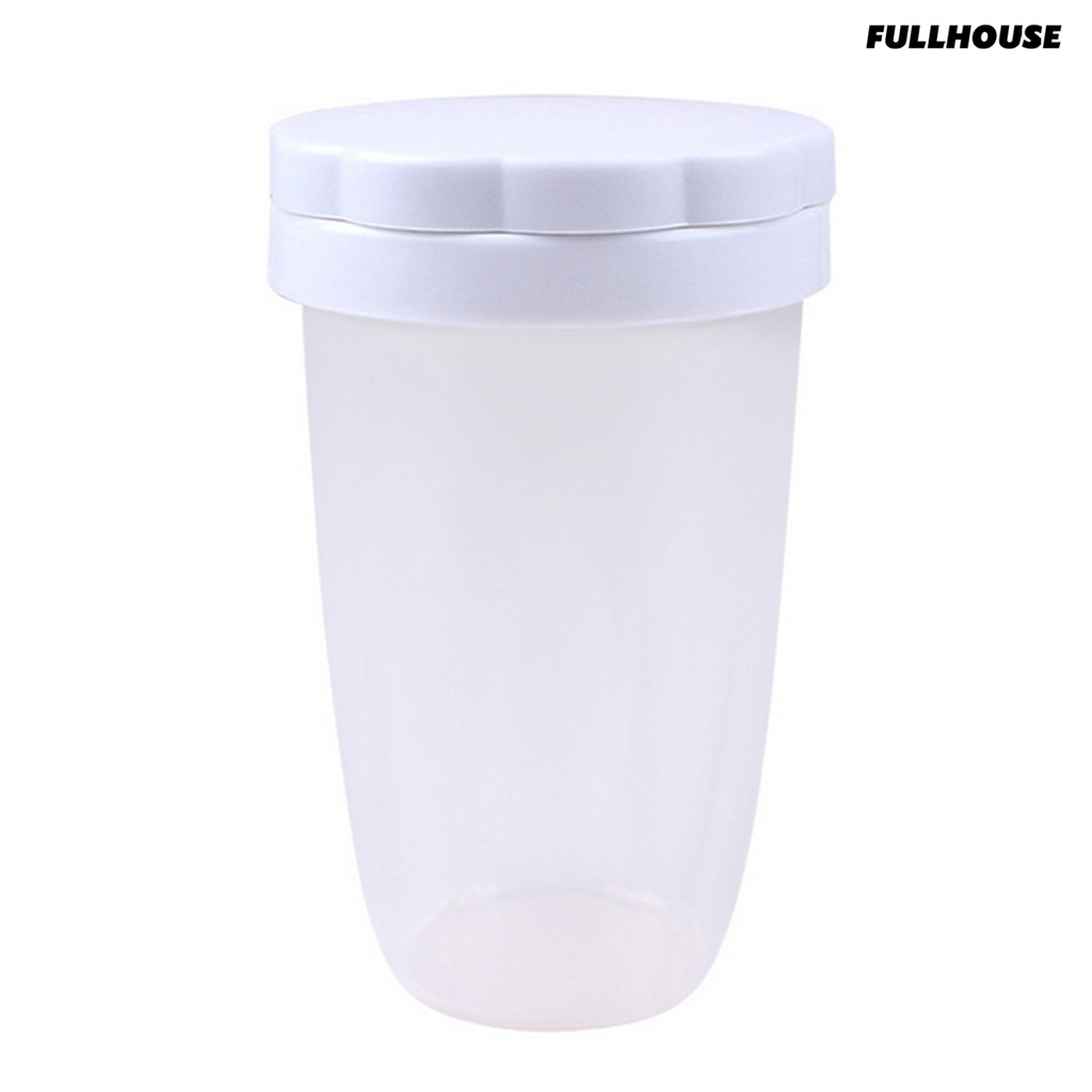 HOUSE ❤❤ Powder Sifter Transparent PP Cocoa Flour Sifter for Baking