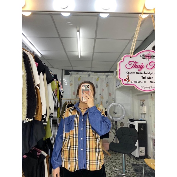 Sơmi phối jean bigsize cực xinh Thuỳ Trangg
