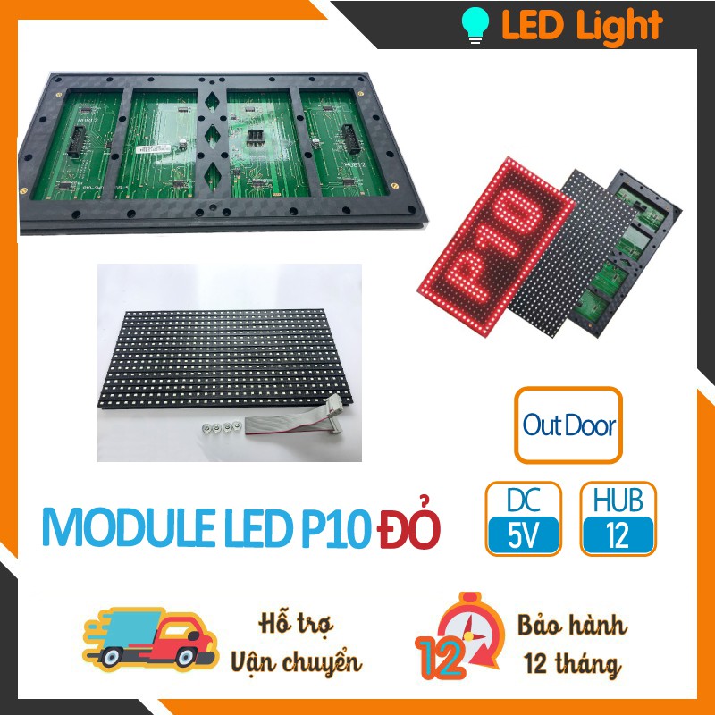 Module LED P10 đỏ SMD 1 MÀU