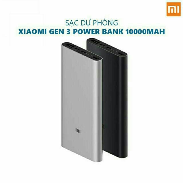 Sạc Dự Phòng Xiaomi 10.000 mAh Gen 3 (2019)