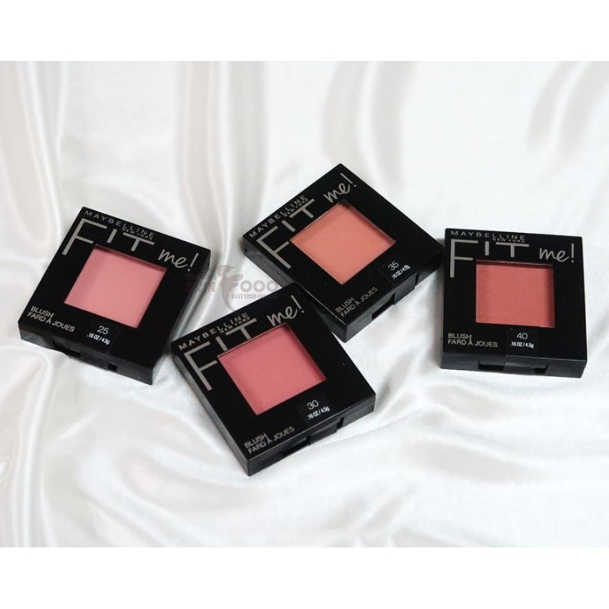 Phấn Má Hồng Mịn Lì, Lên Màu Chuẩn Maybelline Fit Me Blush 4.5g