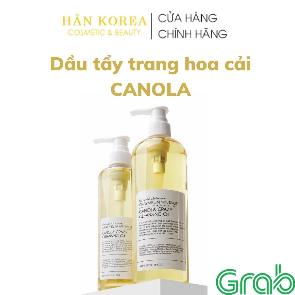 Dầu tẩy trang hoa cải Graymelin Vintage, làm sạch sâu, loại bỏ bụi bẩn hiệu quả HÂN KOREA