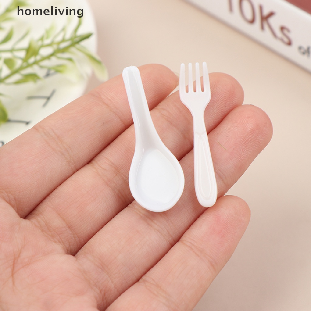 Set 10 Muỗng Nĩa Trang Trí Nhà Búp Bê Đáng Yêu