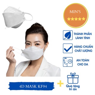 Khẩu Trang 4D Mask KF94 Công Nghệ Hàn Quốc Ôm Sát Không Đau Tai