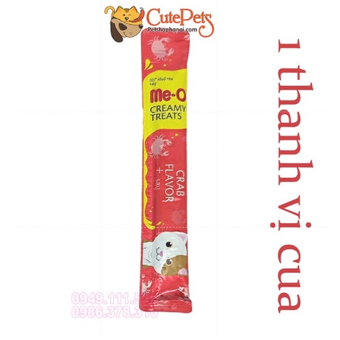 Súp thưởng Me-O dạng kem Creamy Treats 15g (1 thanh) dành cho mèo - Phụ kiện thú cưng