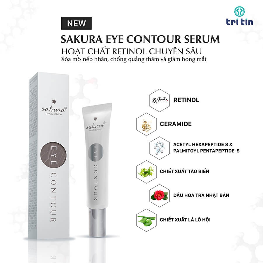 Kem cho vùng mắt SAKURA EYE CONTOUR SERUM