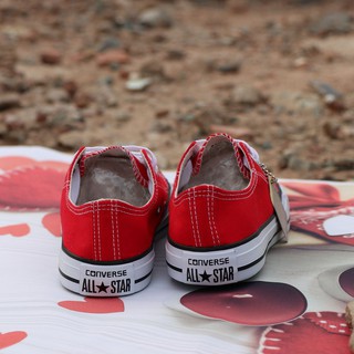 Giày CV AllStar Classic Màu Đỏ Tươi Cổ Thấp Nữ