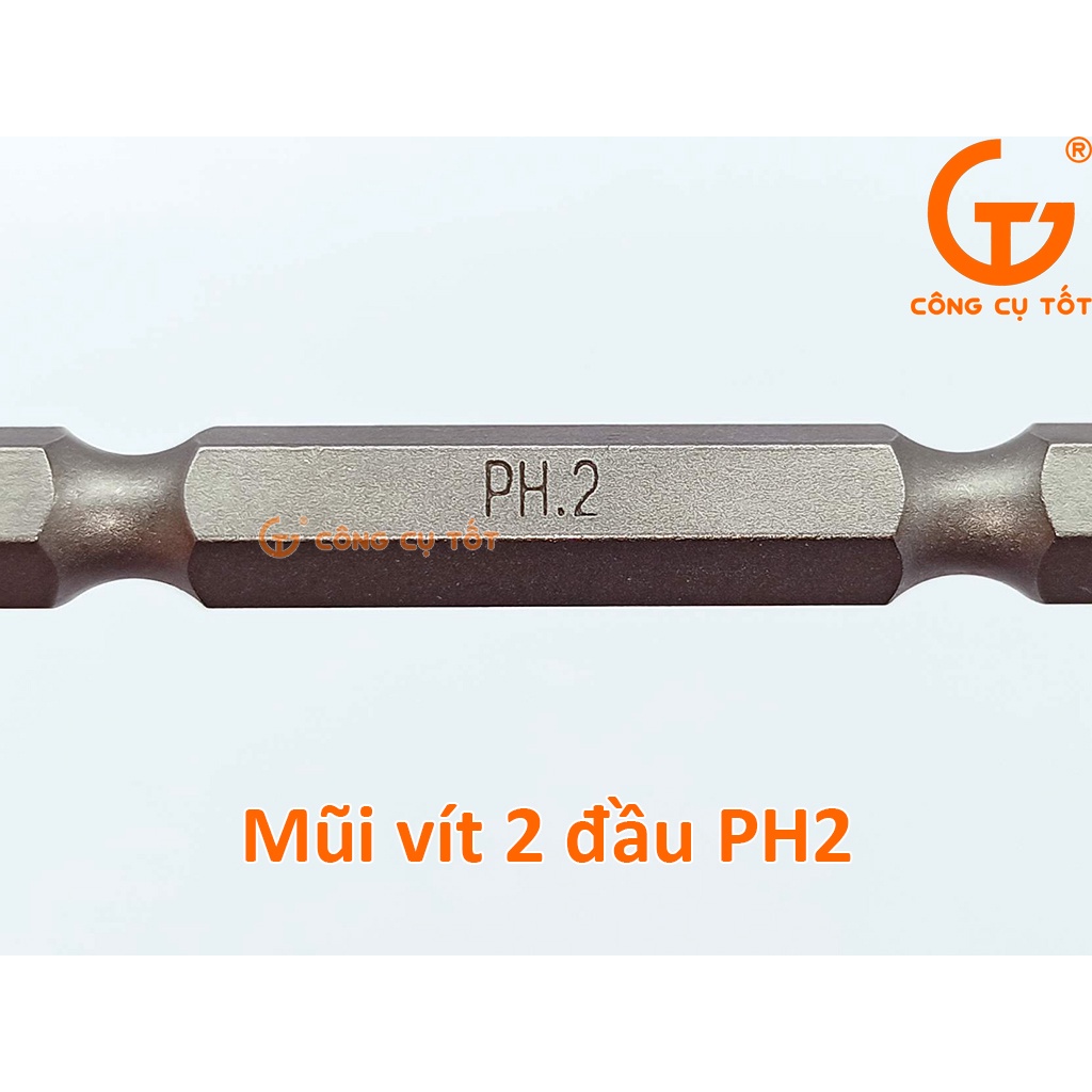 Mũi vít 2 đầu PH2 x 65mm Makita D-33679