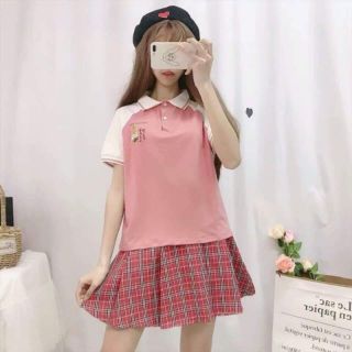 Áo polo thêu clip, ảnh thật họa tiết
