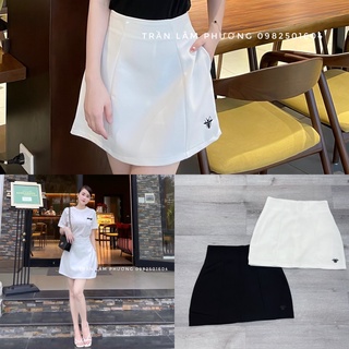 Chân váy ngắn chữ A dáng basic hot trend màu đen, trắng