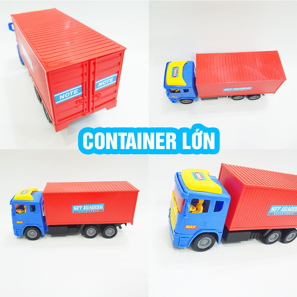 Xe công trình, xe container loại to cho bé trai