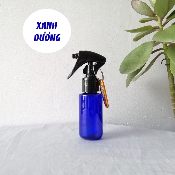 Bình Xịt Cồn Mini 60ml Rỗng, Chai Xịt Khuẩn Mini Móc Khóa Tiện Lợi