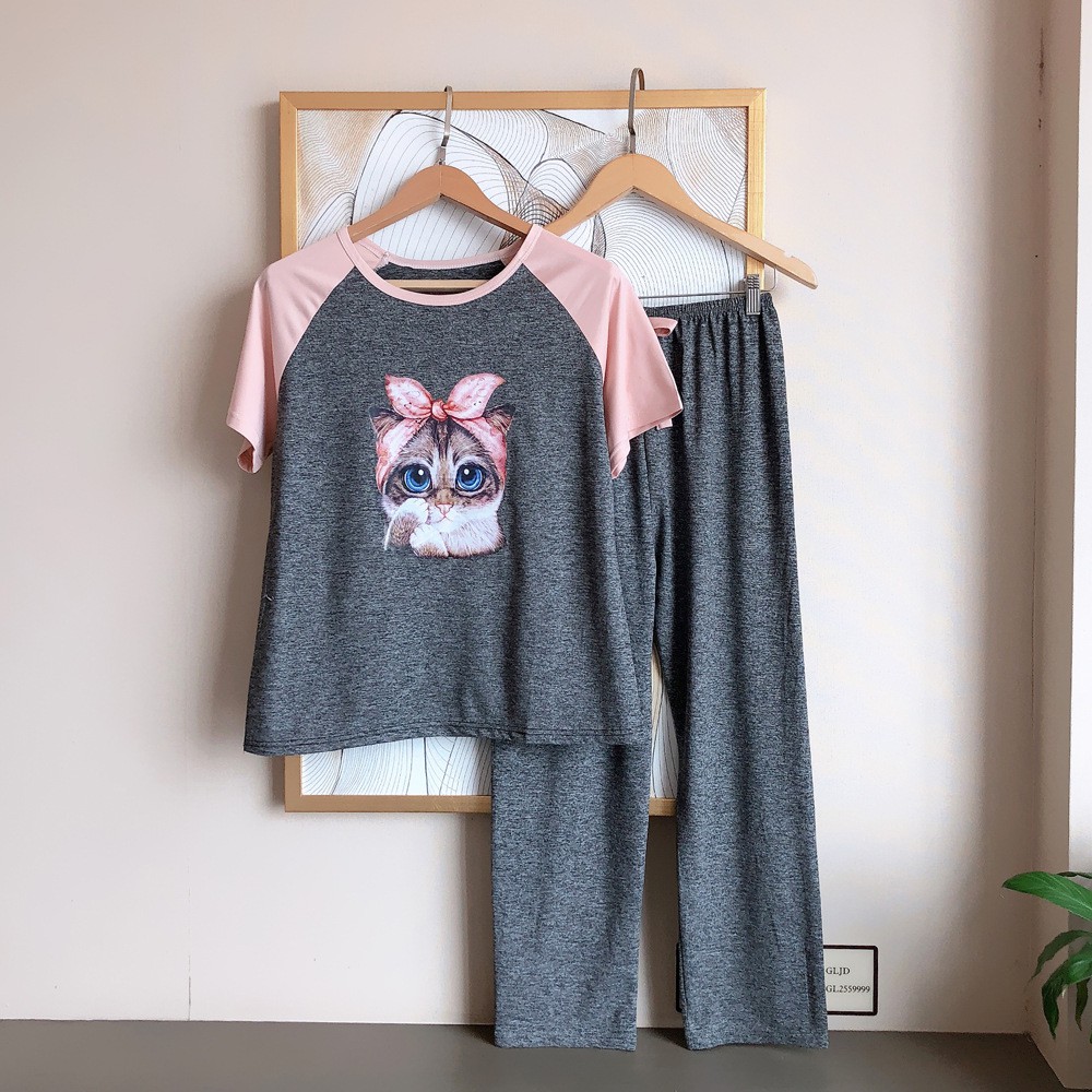 Đồ Bộ Nữ- Bộ Mặc Nhà Chất Liệu Vải Thun Cotton 100% Dáng Suông Cực Ngầu Dễ Thương Guu DN12 | BigBuy360 - bigbuy360.vn