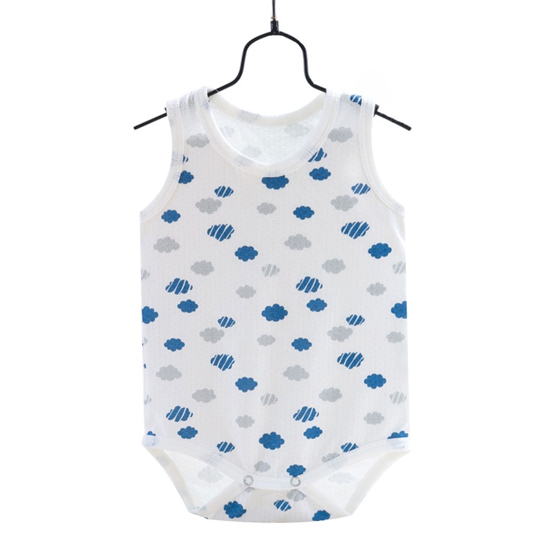 Bộ Áo Liền Quần Không Tay In Hoạt Hình Dành Cho Bé Trai Gái