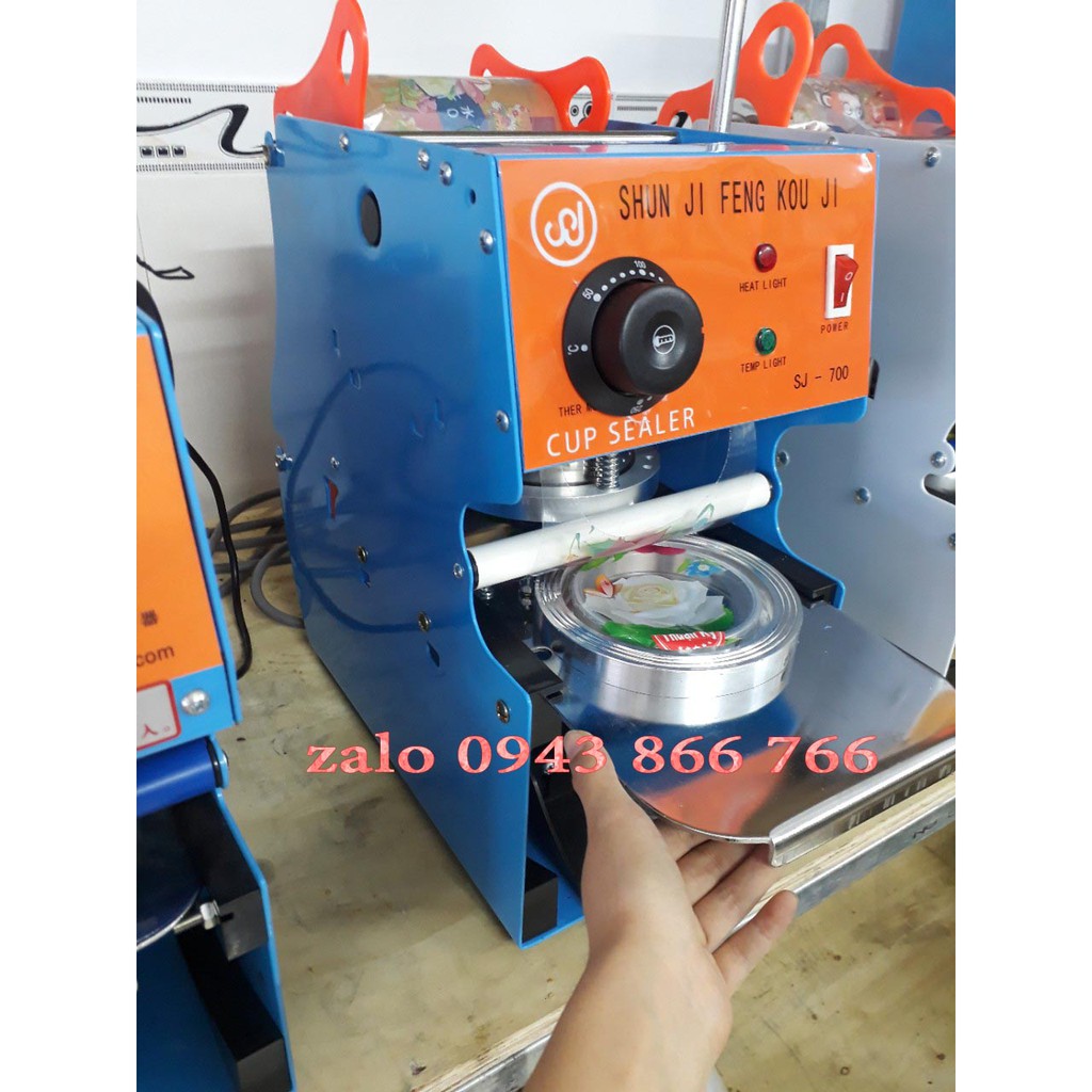 Máy ép miệng ly nước mía sinh tố trà sữa hiệu SJ700 -KHÔNG KÈM KEO