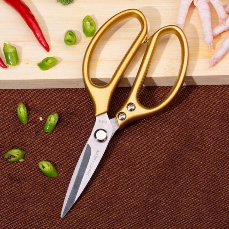 Kéo Làm Bếp , Kéo Đa Năng Siêu Bén SK5, Sản Phẩm Nội Địa Nhật Siêu Sắc, Kéo Cắt Thịt, Xương Gà, Lưỡi kéo Thép Ko Gỉ