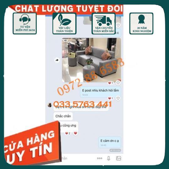 GIÁ GỐC - Ảnh thật kèm video sofa văng tay vuông nỉ nhập Hàn - sofa giá rẻ
