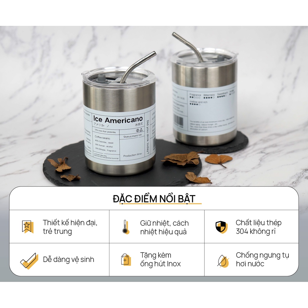 Cốc giữ nhiệt nhôm Ice Americano