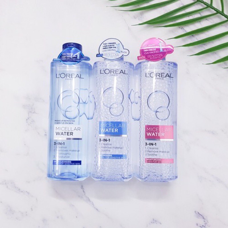 Nước tẩy trang Loreal 400ml L’Oreal 3in1 Micellar Water