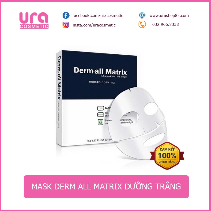 [CHÍNH HÃNG] Mặt nạ Derm All Matrix - Mẫu mới/ Miếng