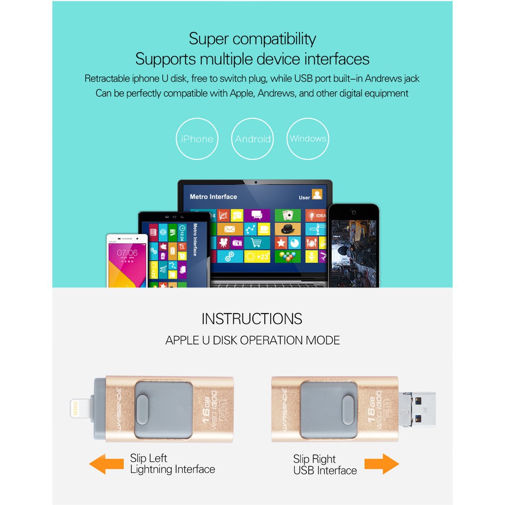 USB ổ cứng tốc độ cao với dung lượng 128G/256G/512G