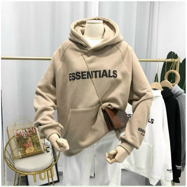 Áo Khoác Hoodie Nỉ Có Mũ Fom Rộng ESSENTIALS UNISEX Nam Nữ ULZZANG.