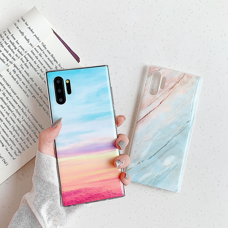 Ốp Điện Thoại Họa Tiết Vân Đá Cẩm Thạch Cho Samsung Galaxy Note 20 Ultra Note 10 10 + Note 9 8 A6 Plus A9 A7 2018