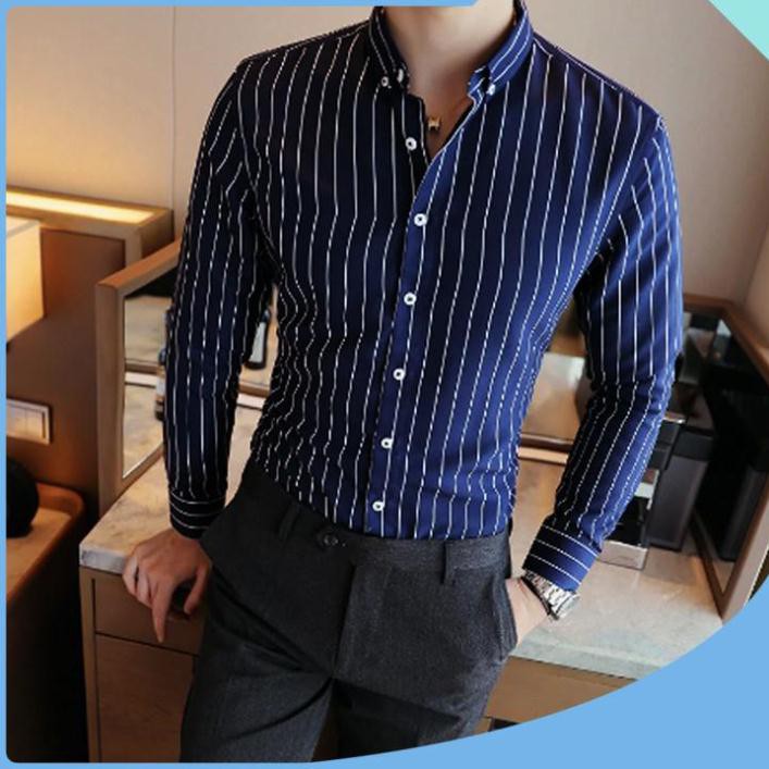 Áo sơ mi - Áo sơ mi nam đẹp - Chất liệu lụa mềm mịn, thoáng mát, kiểu dáng slimfit trẻ trung, thanh lịch, tôn dáng