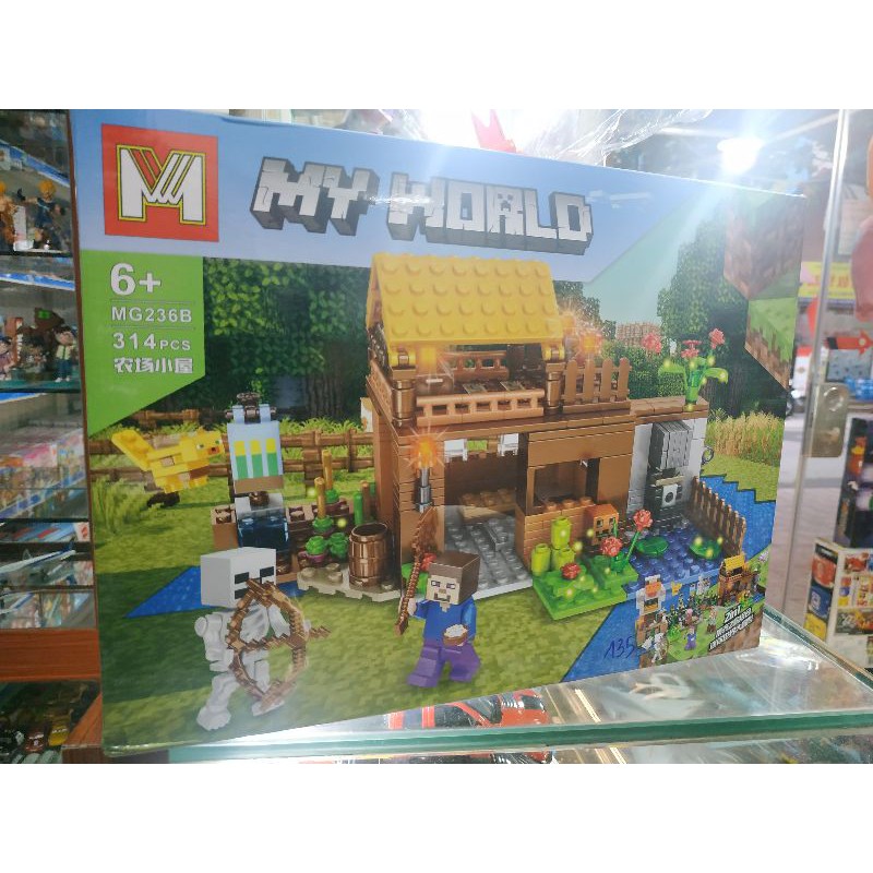 Đồ chơi lắp ghép lego nông trại Minecraft MG236 2in1