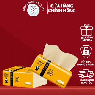 Giấy Ăn Gấu Trúc Sipao, Khăn Giấy Tre YCOOL, Túi 300 Tờ