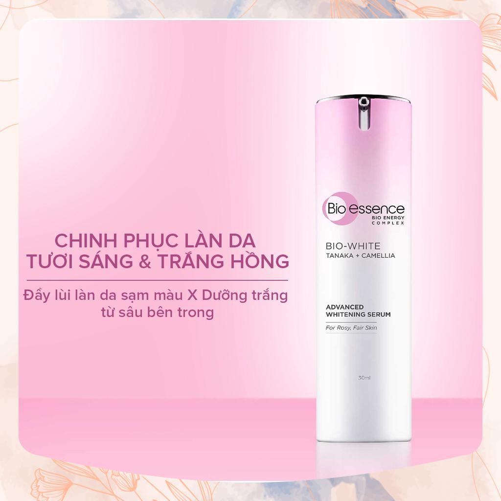 Tinh chất Bio-Essence Bio-White Serum dưỡng trắng chuyên sâu trắng hồng chiết xuất Tanaka &amp; Camellia 30ml