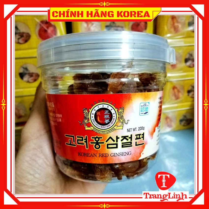 Hồng sâm lát tẩm mật ong 6 năm, cốc 200gr - Sâm lát mật ong hàn quốc - tranglinhkorea