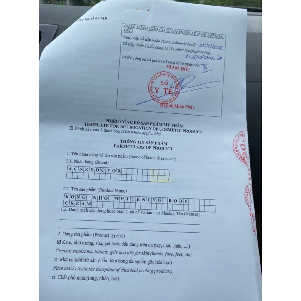 Kem Body Rong Nho Acne Doctor Chính Hãng - 8938540049017