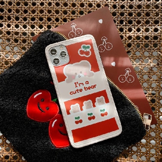Ốp iPhone Gấu Đỏ Kèm PopSockets iPhone 7Plus/8Plus/X/Xs Max/11/11 Pro Max - ốp iphone