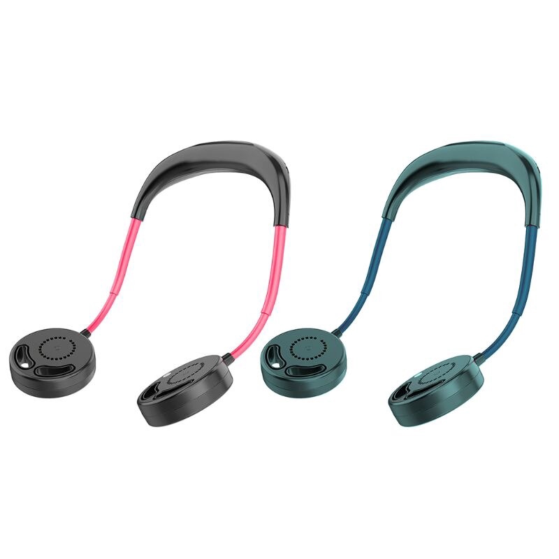 Quạt Thể Thao Đeo Cổ Không Cánh Có Cổng Sạc Usb