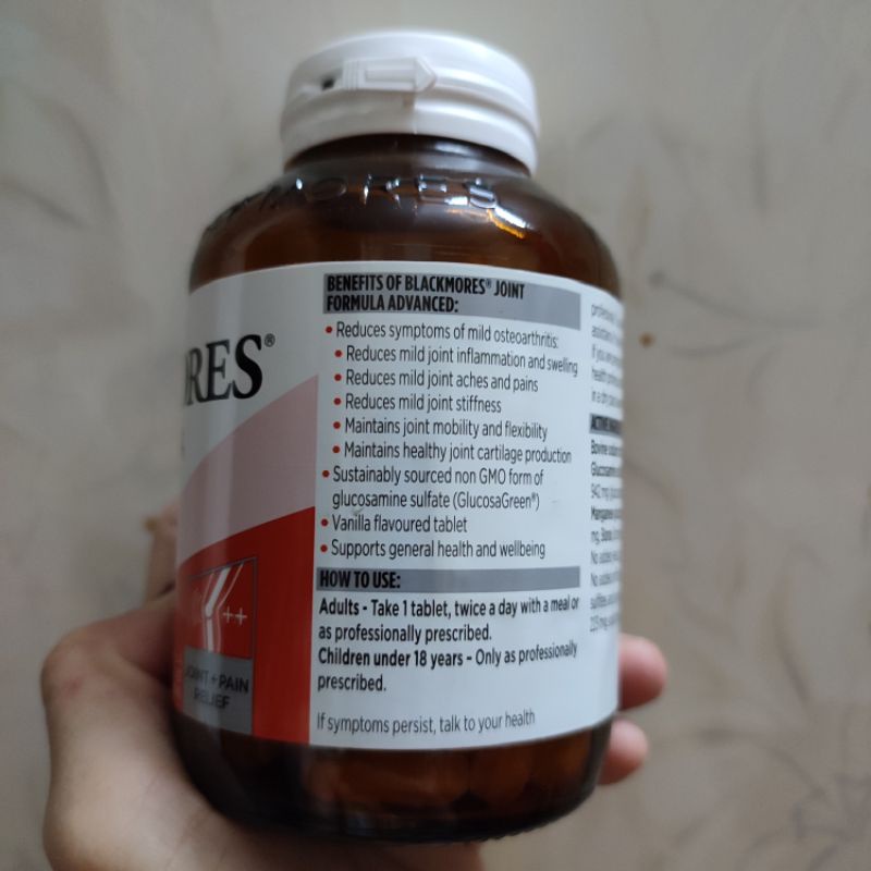 Viên uống bổ khớp Blackmore Joint Formula Advanced hộp 120 viên