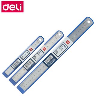 Thước Sắt Cao Cấp Deli 8461/8462/8463 - 15cm - 20cm - 30cm