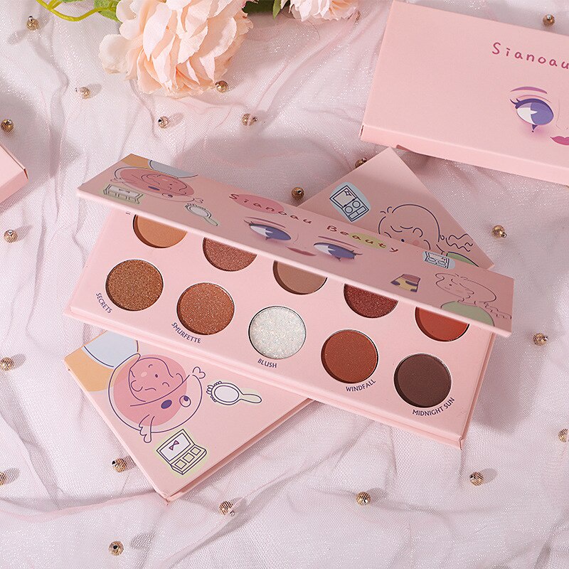 [Hàng mới về] Bảng phấn mắt Sianoau Beauty trang điểm màu sắc tinh tế lâu trôi