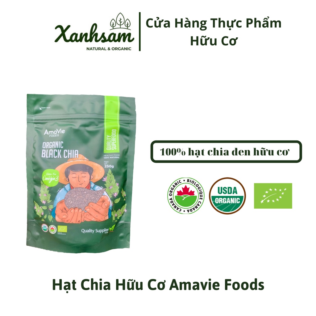 Hạt Chia Hữu Cơ Amavie Foods - XanhSam Organic
