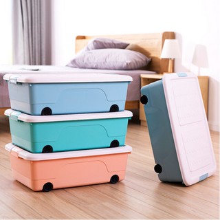 Hộp nhựa đựng đồ cho bé đa năng có bánh xe