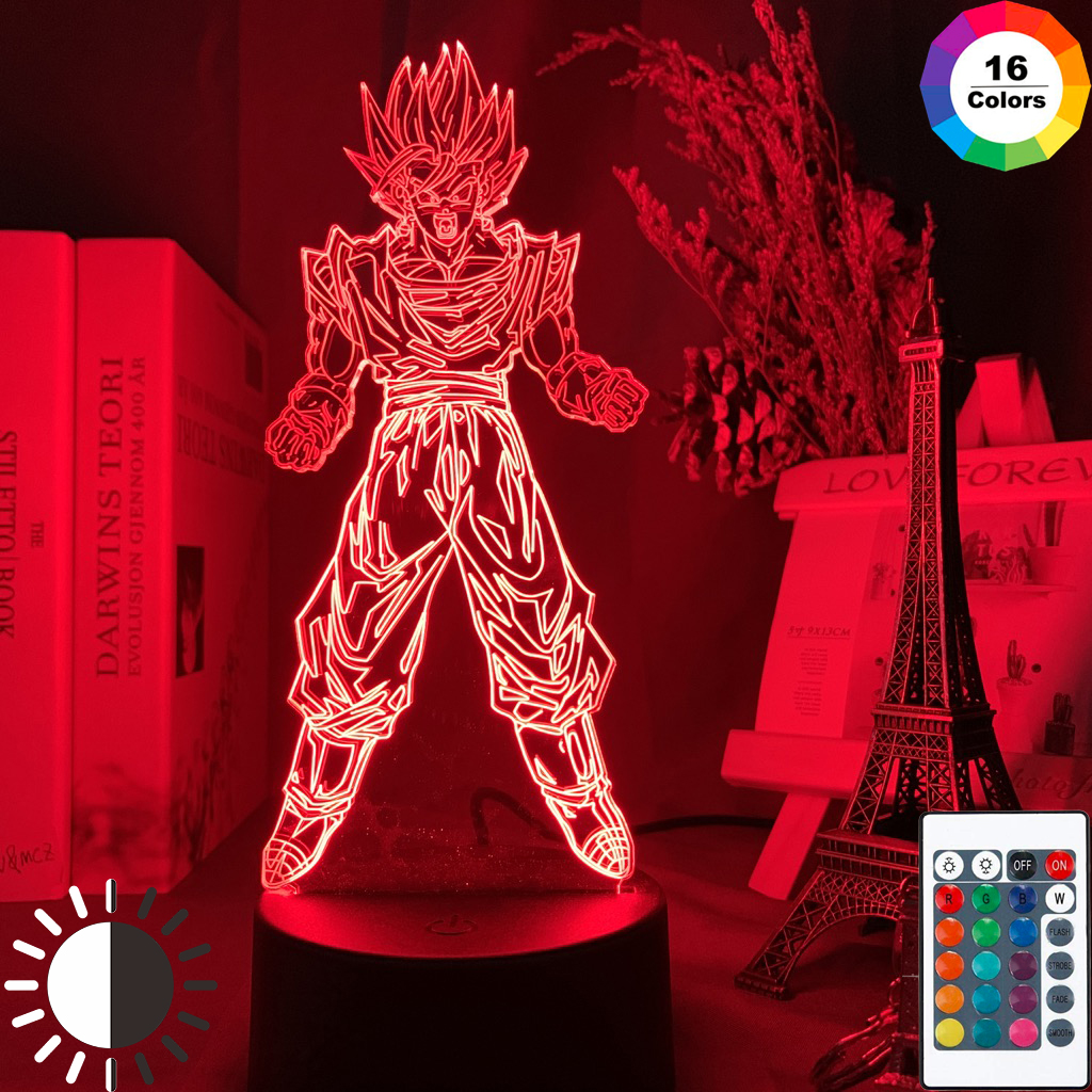 Đèn Ngủ Led 3d Hình Nhân Vật Son Goku Trong Phim Hoạt Hình Dragon Ball