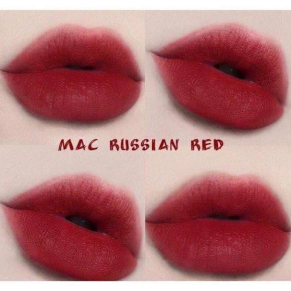Son MAC Mịn Lì 612 Russian Red Màu Đỏ Đậm 3g Matte Lipstick - Fairy Beauty