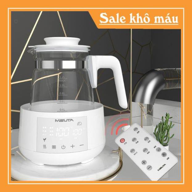 [sx63]  HG2810  BÌNH ĐUN NƯỚC PHA SỮA GIỮ NHIỆT MISUTA 1200ML (store.gaugau)